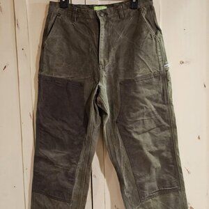 Y2K HUF Canvas Work Pants Olive Unisex 30 Skater